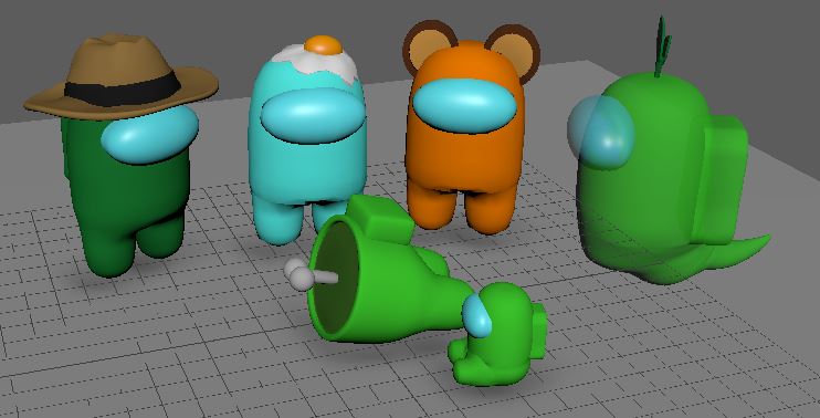 Collection of different 3D Models